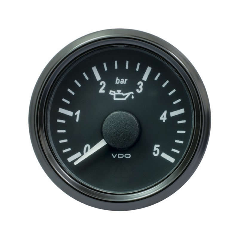 VDO SingleViu 0248 Engine Oil Pressure 5Bar Black 52mm